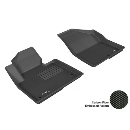 3D Maxpider HYUNDAI SANTA FE SPORT/ SANTA FE 2013 KAGU BLACK R1 Floor Mat L1HY01711509